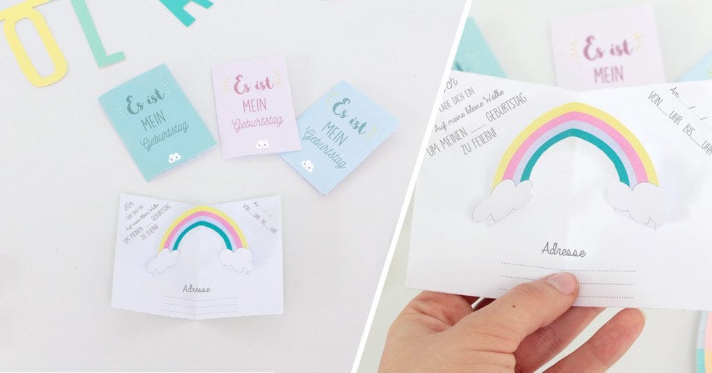Für einen verzauberten Regenbogen-Geburtstag!