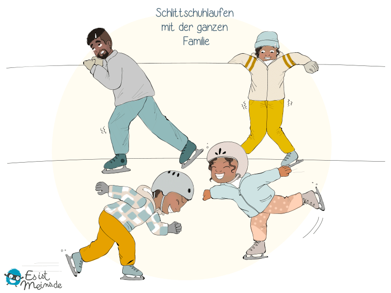 Sie sagten, Schlittschuhfahren würde Spaß machen!