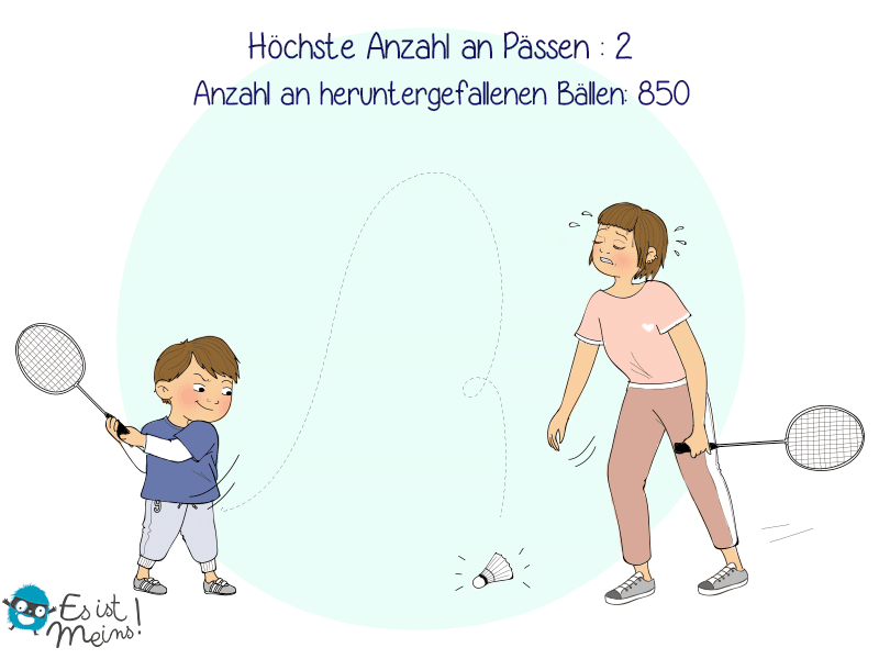 Federball mit Kindern...was für ein Spaß!