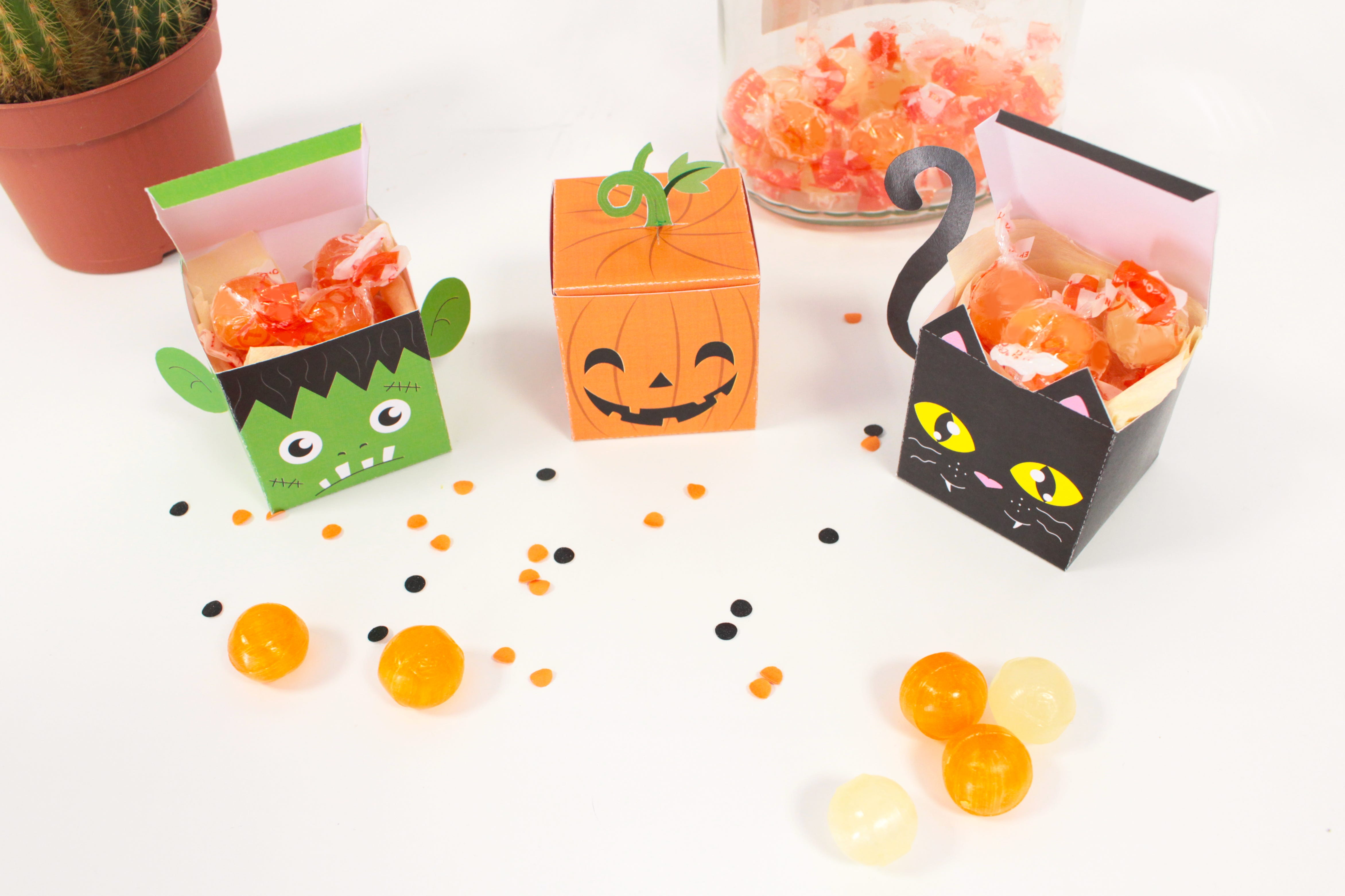 Kästchen Süßigkeiten für Halloween