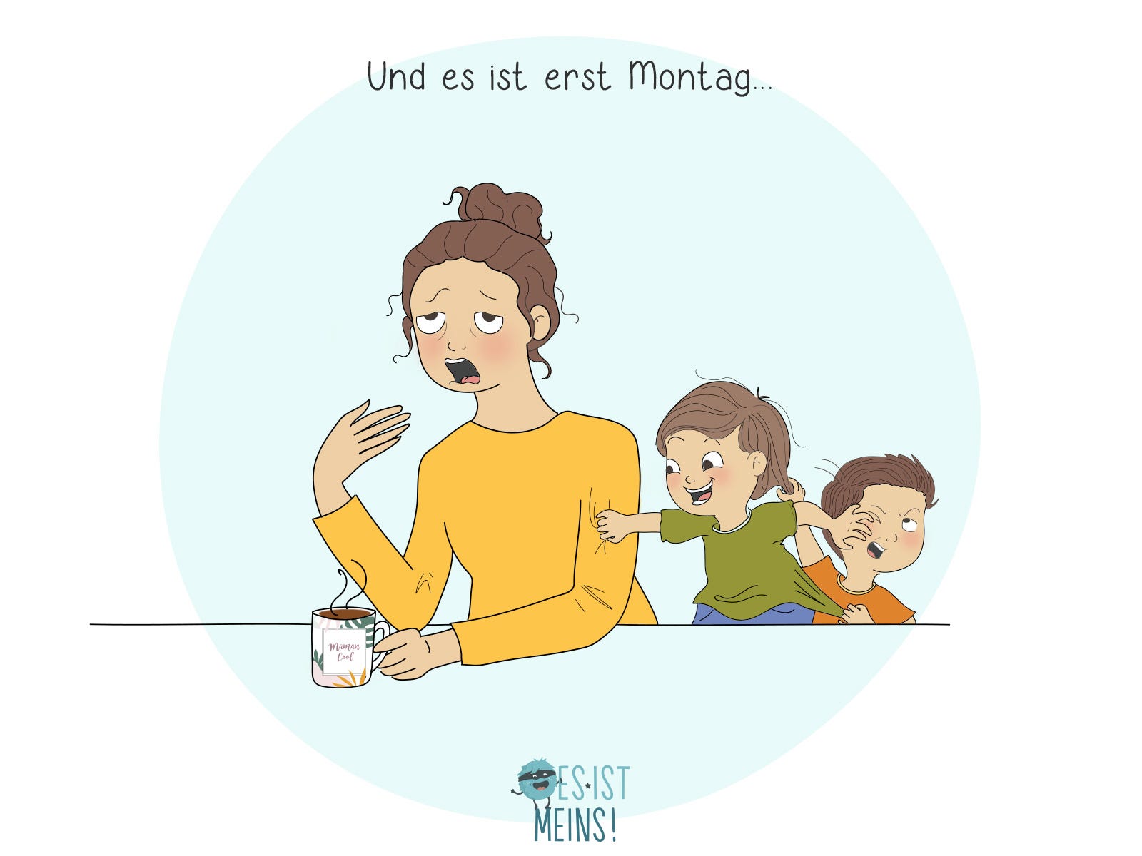 Wissen Sie auch, was ein harter Montagmorgen ist? Kinder in Topform und Eltern in Zeitlupe!