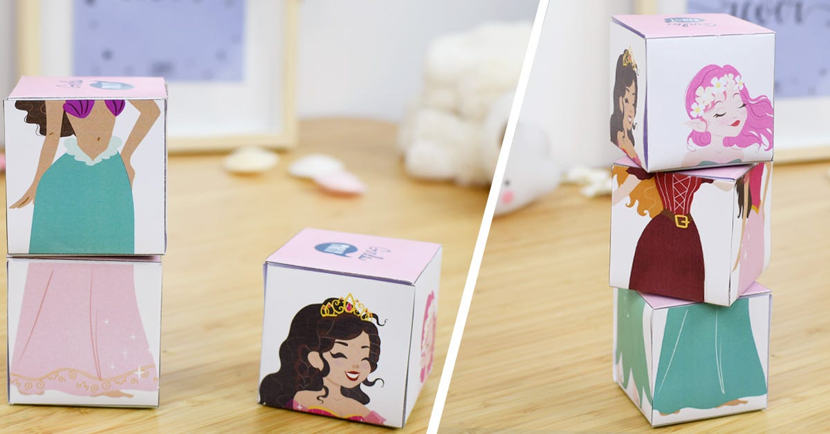 DIY Prinzessin Puzzlewürfel