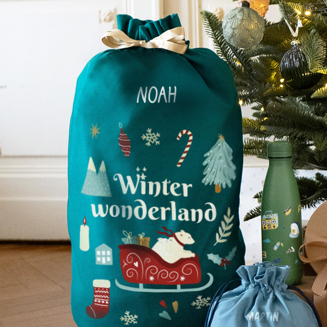Personalisierter Weihnachtsgeschenk Sack
